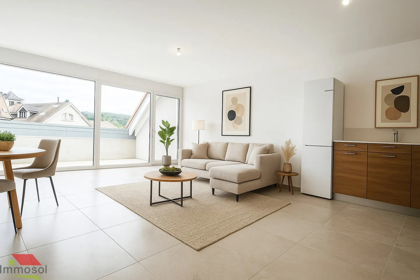 Corcelles - New 3.5 room apartment with terrace and attic - Photo 3 of 10