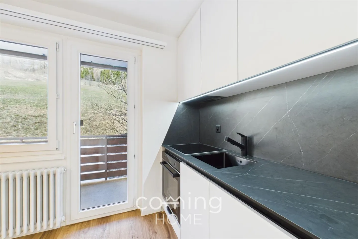 Modernes Studio zur Miete in Leukerbad - frisch renoviert & sonnig gelegen - Foto 3 von 11