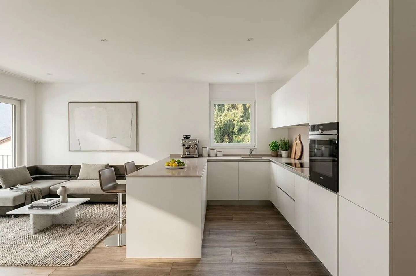 Modern 3.5-room apartment with loggia in Claro - Photo 3 of 10