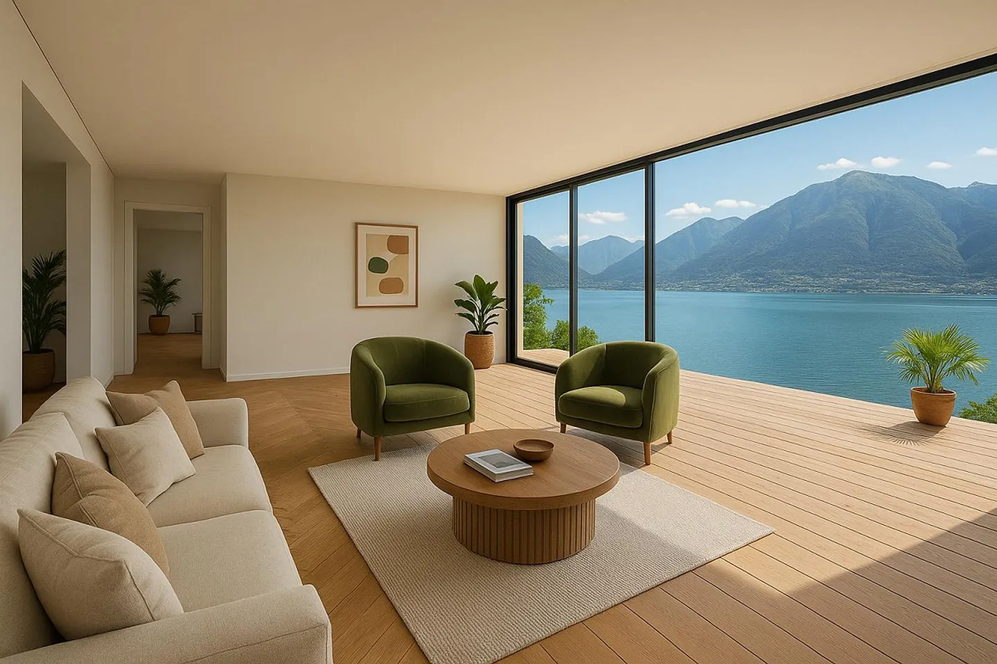 Duplex all'ultimo piano con 5,5 stanze e vista lago a 180° - esclusività assoluta nella Residenza Lumino - Foto 2 di 8