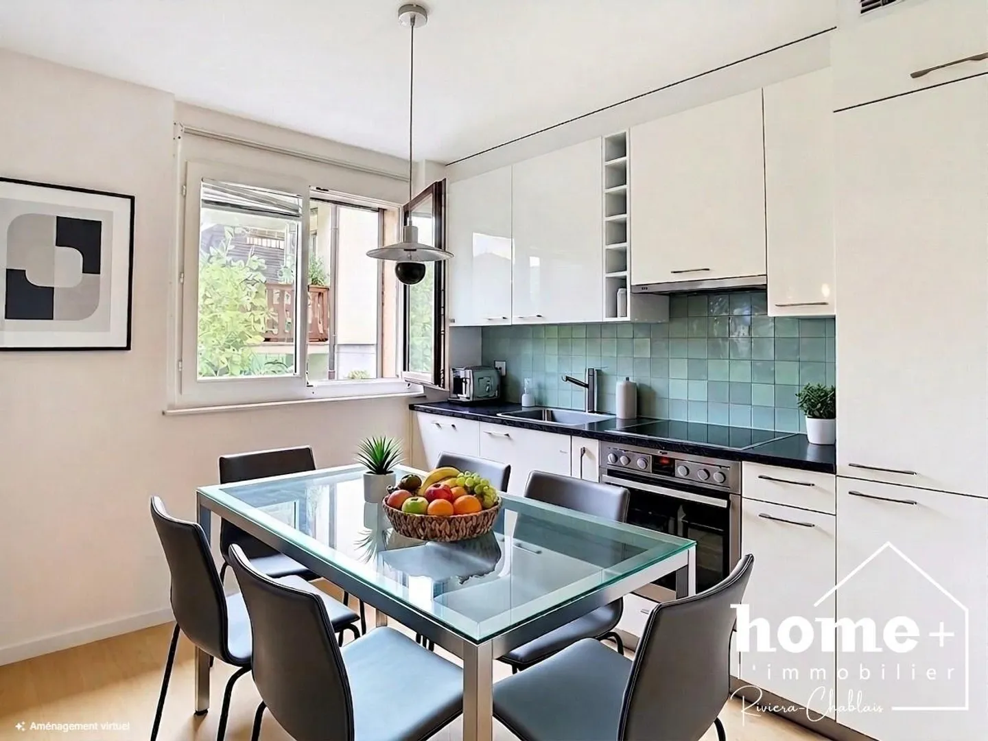 Appartement de 2,5 pièces en rez-de-jardin avec grande terrasse - Photo 4 sur 11
