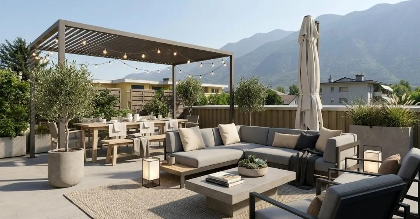 Appartamento unico con terrazza privata (92 m²) nel cuore di Fully - Foto 1 di 7