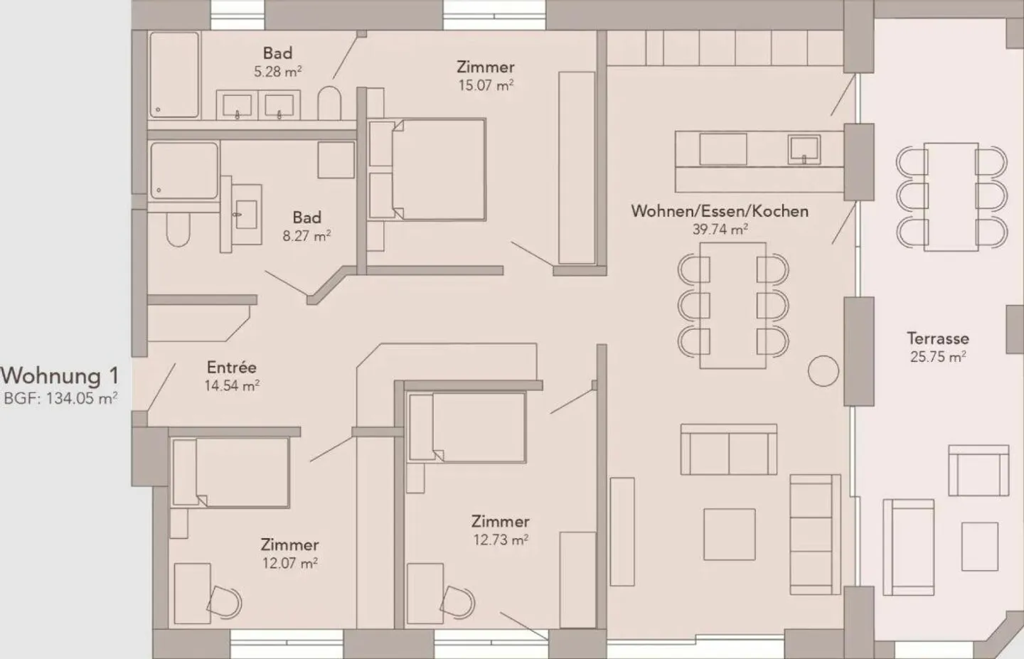 Appartement 4,5 pièces Rez-de-chaussée Première résidence - Photo 7 sur 7