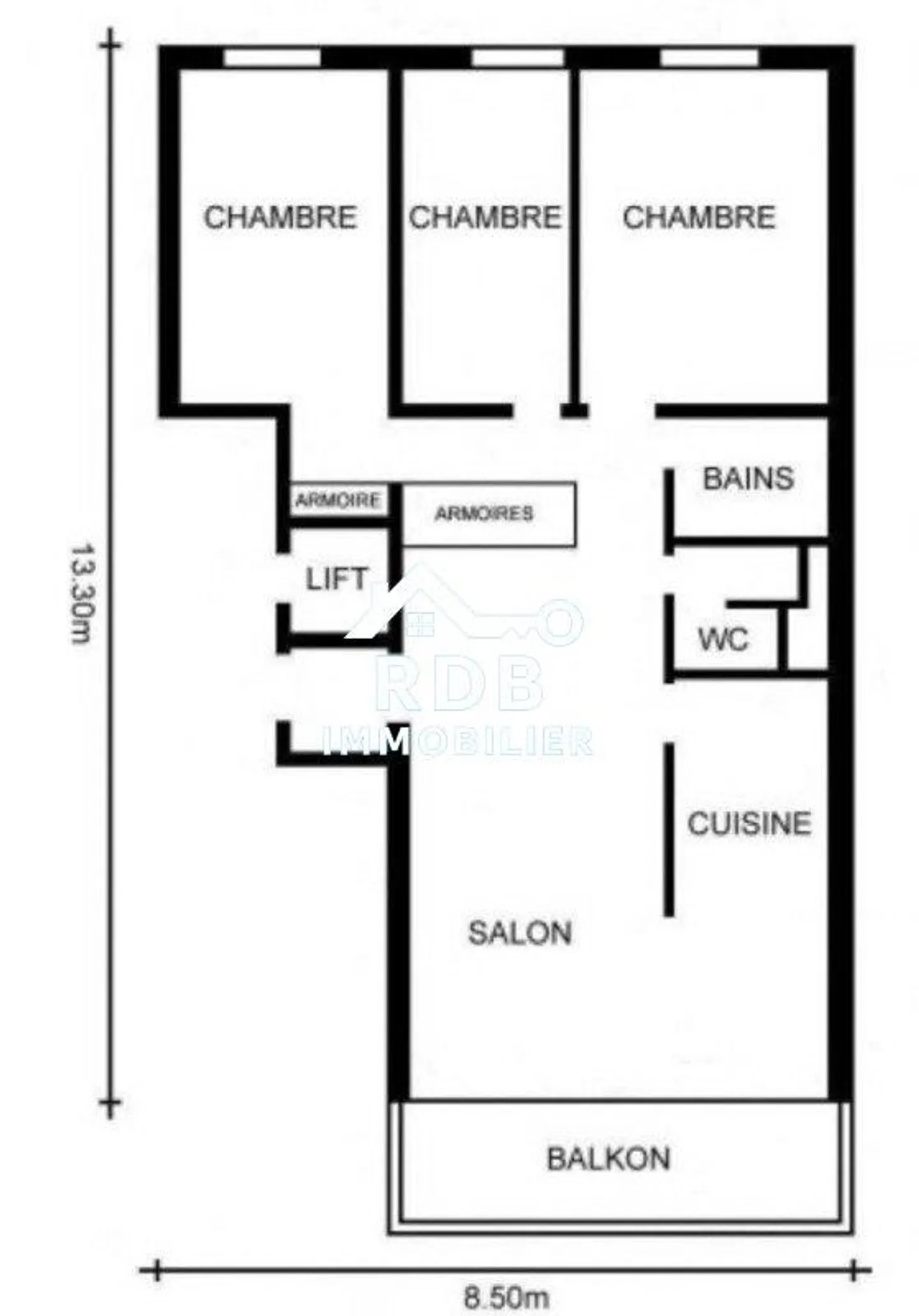 Appartement de 5,5 pièces au 2ème étage à Chêne-Bougeries 1224 - Photo 1 sur 5