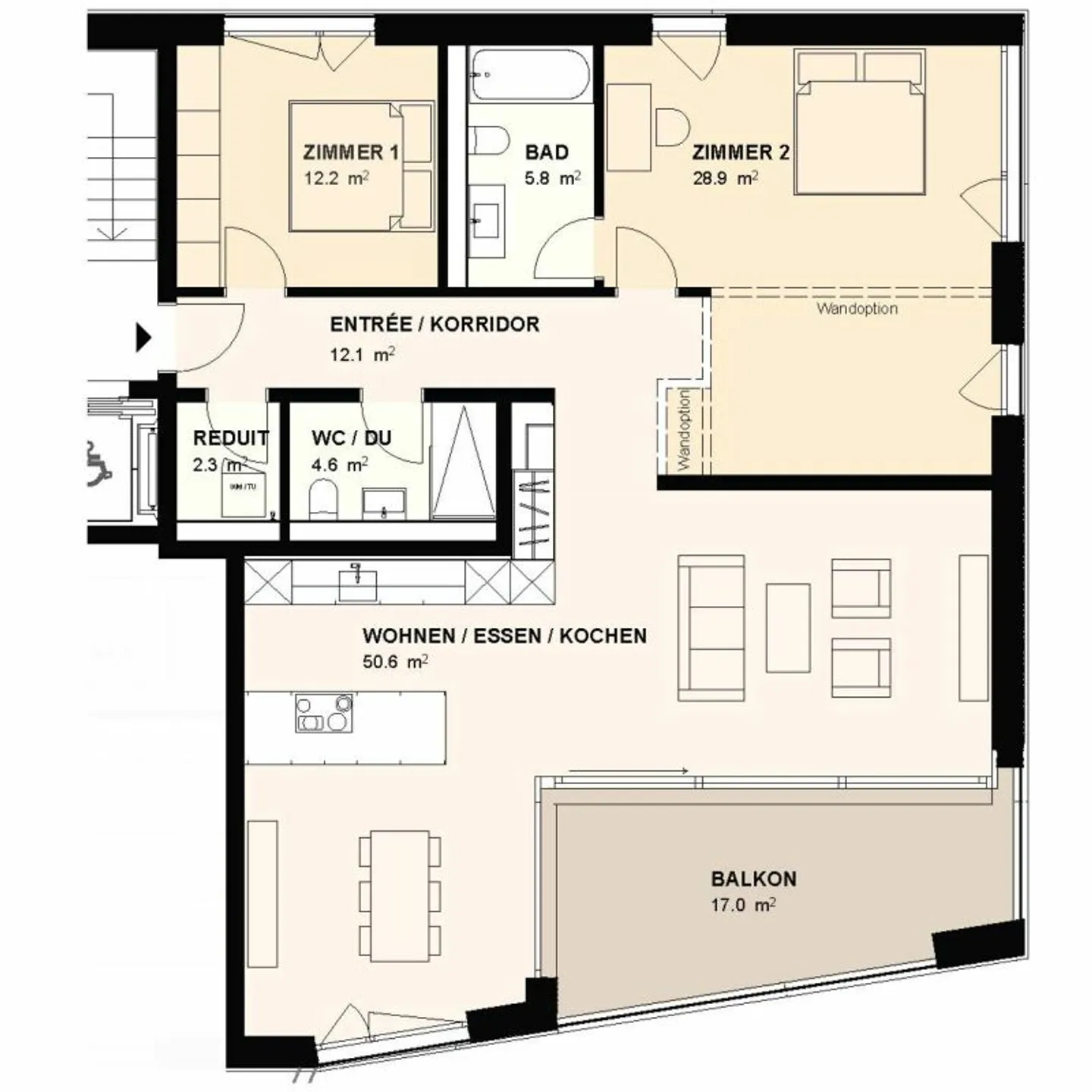 H5.1 I Premium 3.5-room apartment on the 5th floor with a view directly on the Aare - Photo 7 of 8