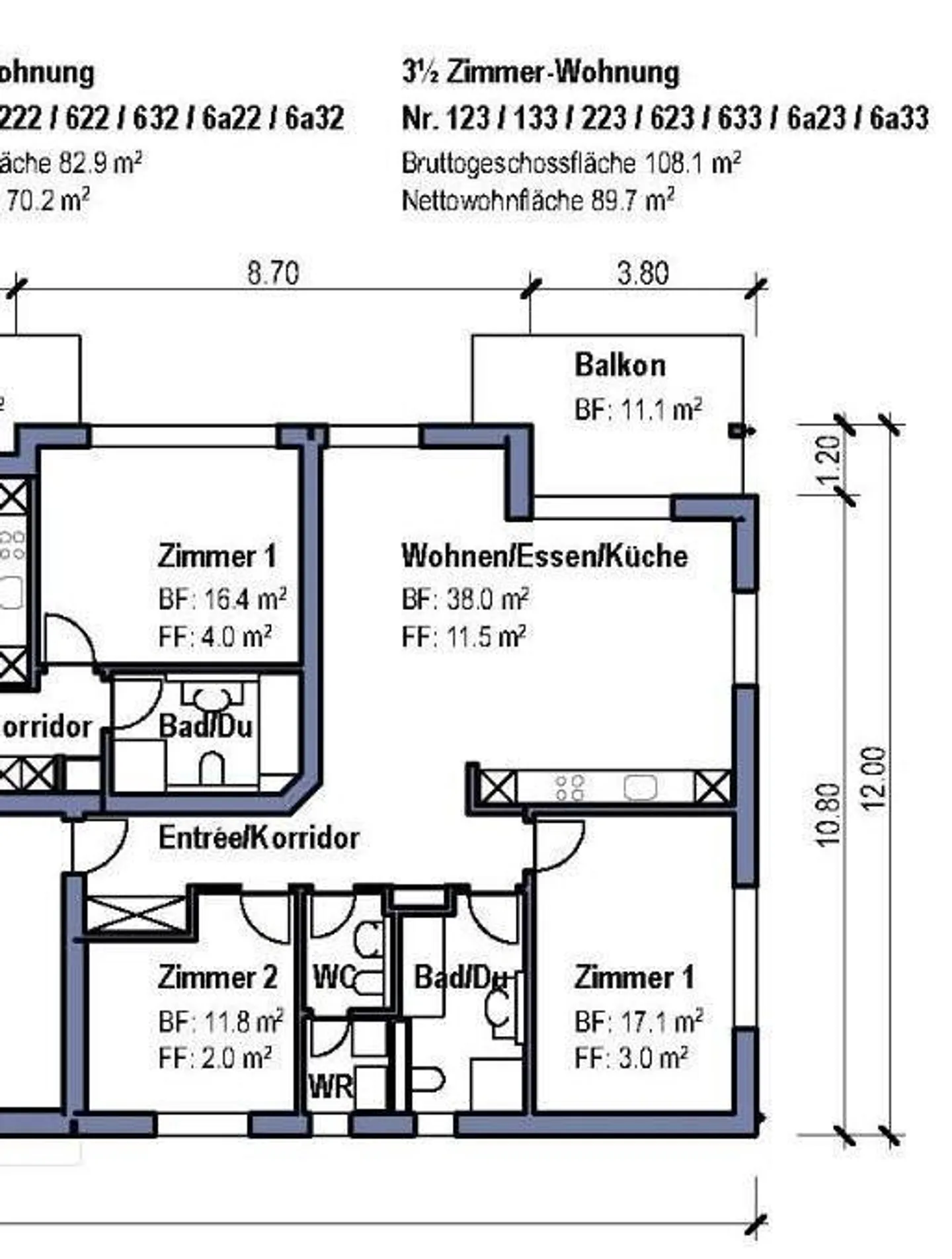 Attraktive 3.5-Zimmerwohnung in zentraler Lage - Foto 9 von 9