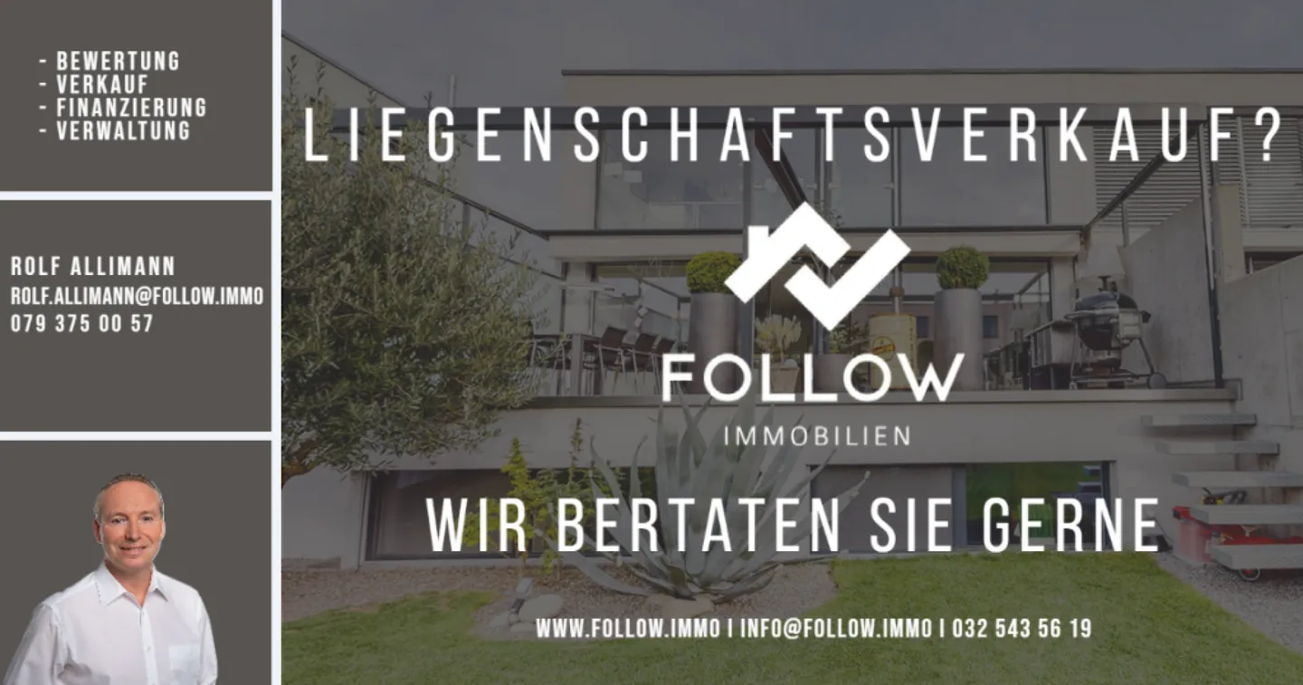 Modern and well-kept condominium with large covered terrace and parking space in Steffisburg - Photo 12 of 12