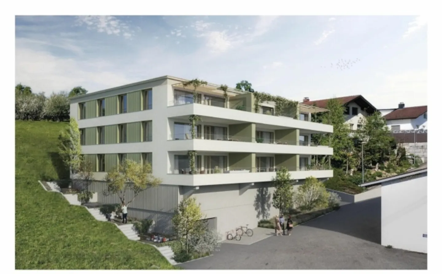 Appartement neuf de 4,5 pièces avec grande terrasse - Photo 3 sur 3