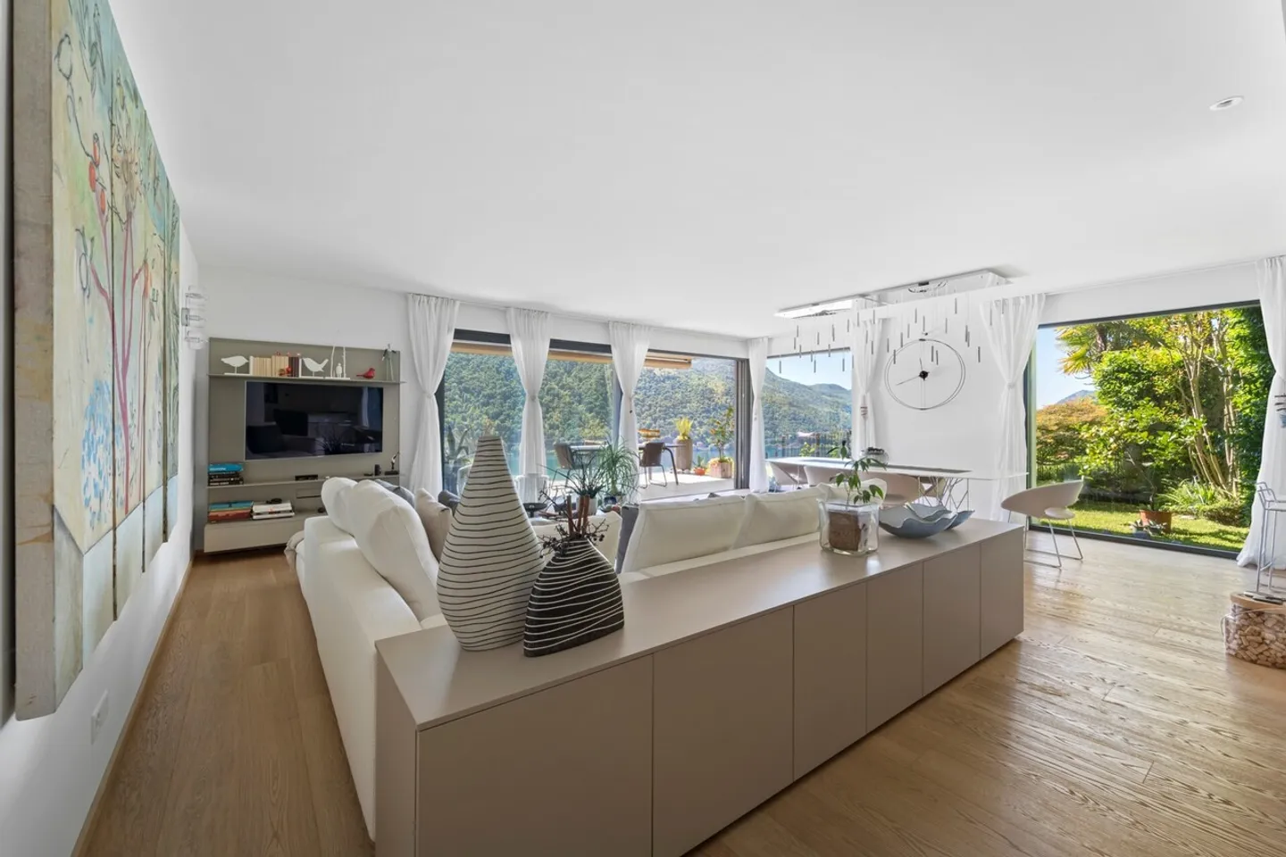 Morcote - Wunderschöne 3,5-Zimmer-Wohnung mit Seeblick und Garten - Foto 12 von 23