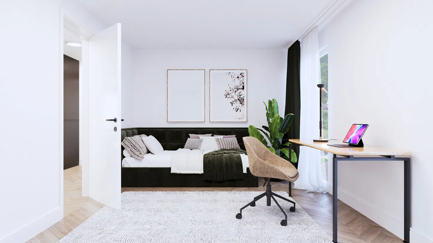 Condominio spazioso di 5,5 stanze con terrazza (sud) e loggia - Foto 8 di 12