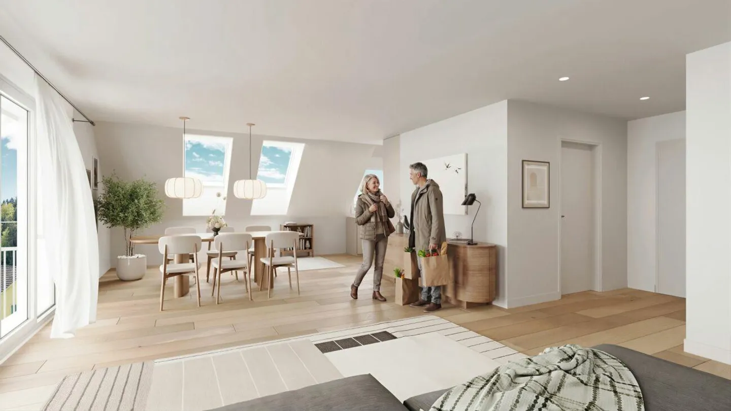 Charmante 4.5-Zimmer-Dachwohnung - Foto 6 von 7