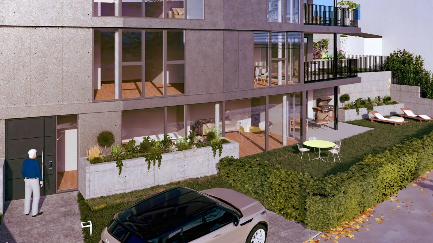 Newly built garden apartment No. 7: 2 bathrooms, terrace, 110 m² garden, carport, cellar, washing machine/dryer - Photo 13 of 18