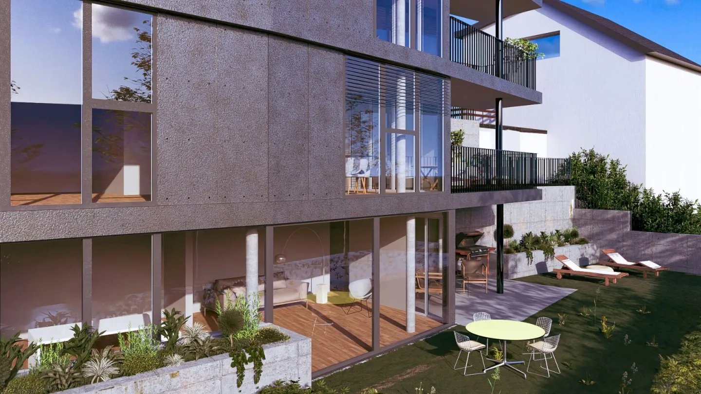 Newly built garden apartment No. 7: 2 bathrooms, terrace, 110 m² garden, carport, cellar, washing machine/dryer - Photo 17 of 18