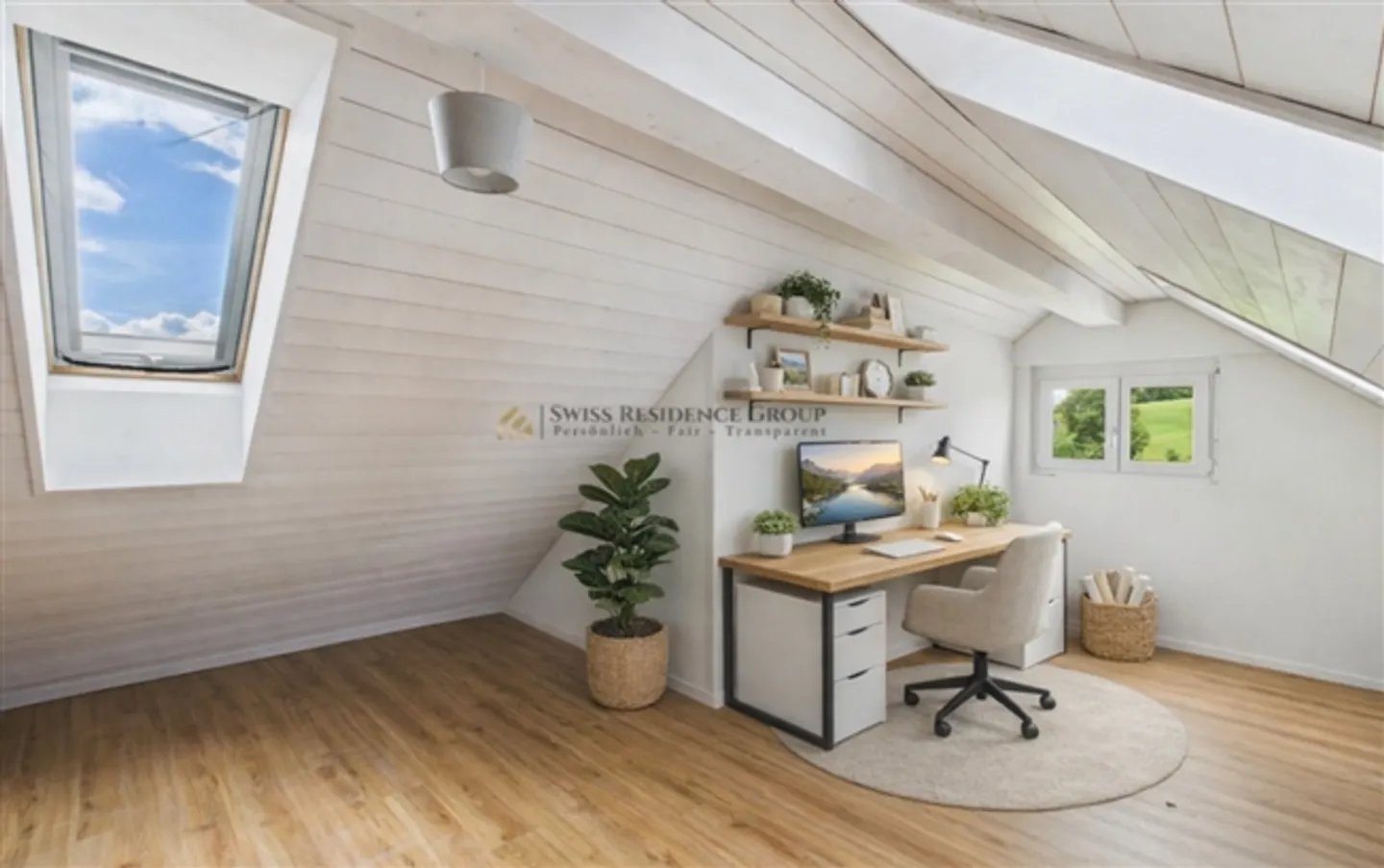 Modernes Dachgeschoss mit Weitblick - Wohnen mit Stil und Ruhe in Rossau bei Mettmenstetten - Foto 6 von 9