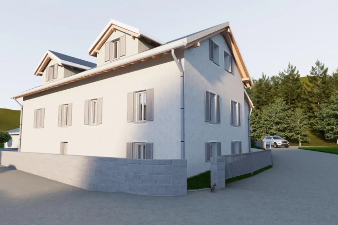 «Charmantes Doppeleinfamilienhaus in Churwalden, 4.5 Zimmer» - Foto 3 von 7