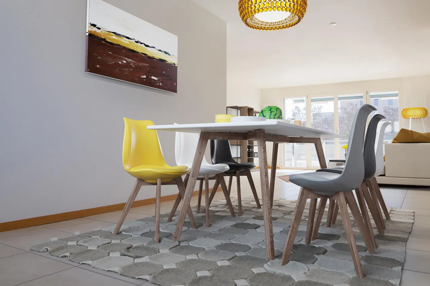 Geräumige 3,5 Zimmer im Stadtteil Cormanon - Foto 3 von 6