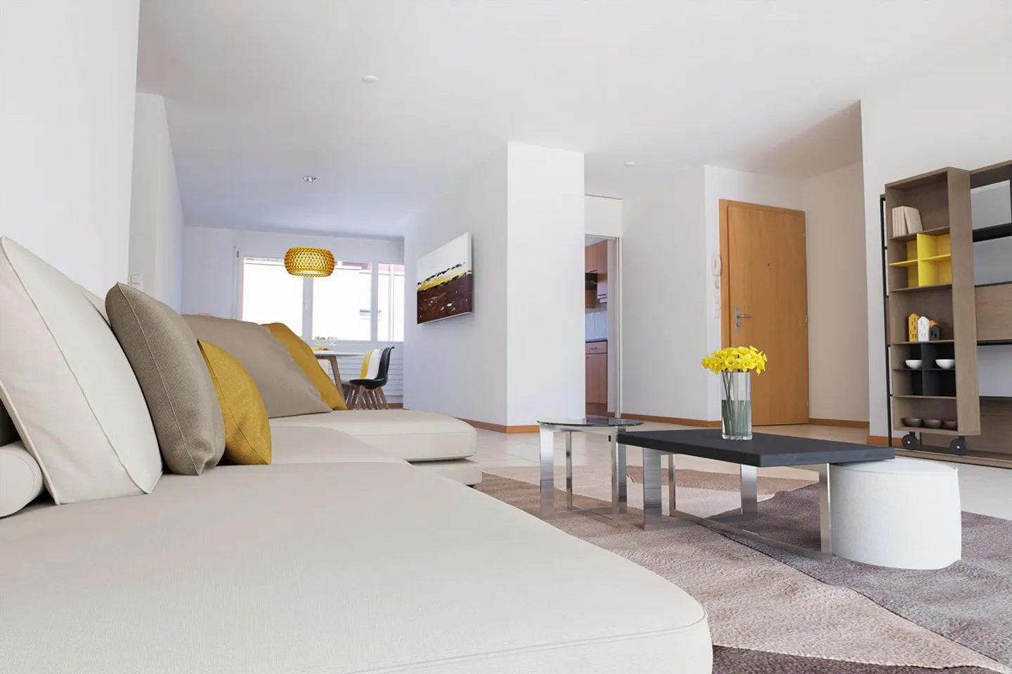Geräumige 3,5 Zimmer im Stadtteil Cormanon - Foto 2 von 6