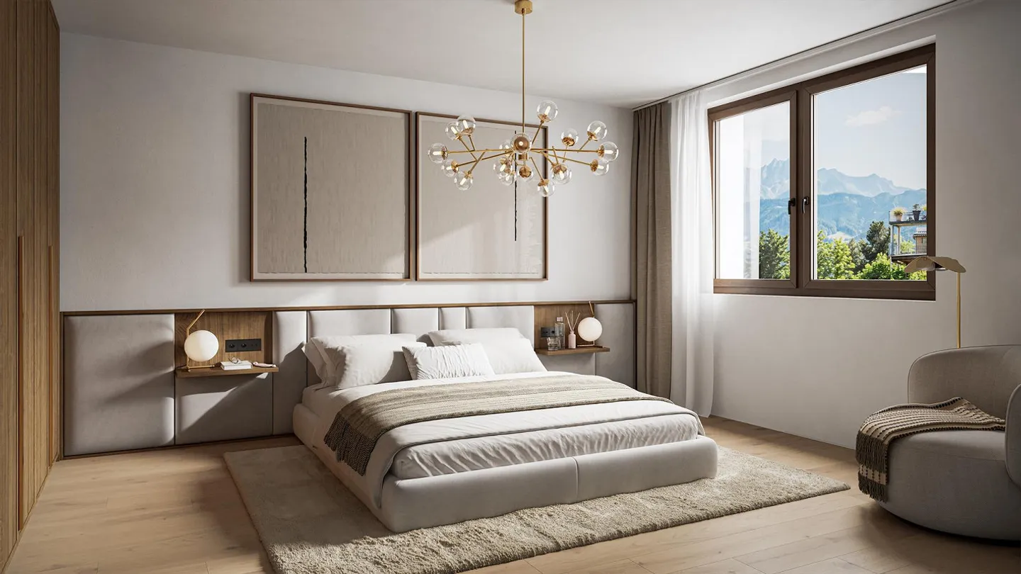 Nouvelle construction : appartement de 4,5 pièces au 1er étage avec vue sur le Pilatus - Photo 2 sur 4