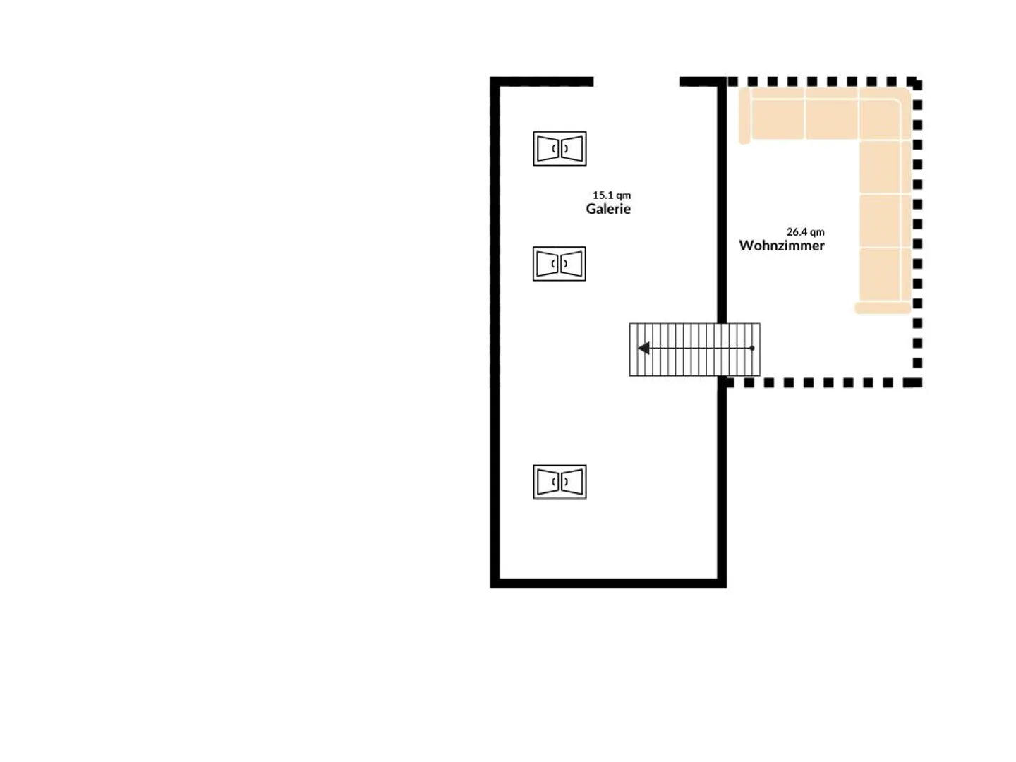 Ruhig am Mettauerbach: 3.5-Zi.-Maisonette mit Terrasse im kernsanierten Altbau - Foto 9 von 11