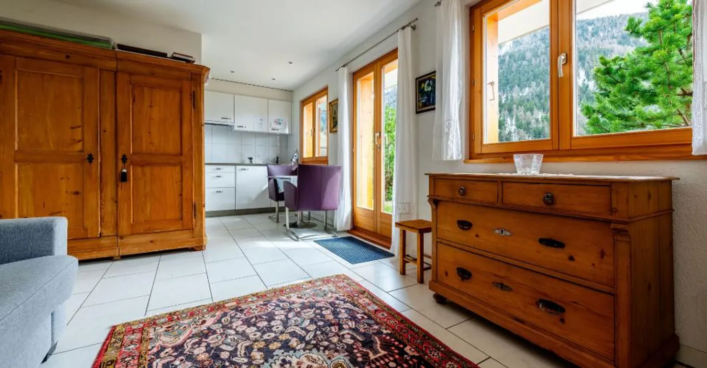Chalet Le Nid in St-Luc – 30m2 Studio mit großer Terrasse 200m von den Pisten entfernt - Foto 2 von 8
