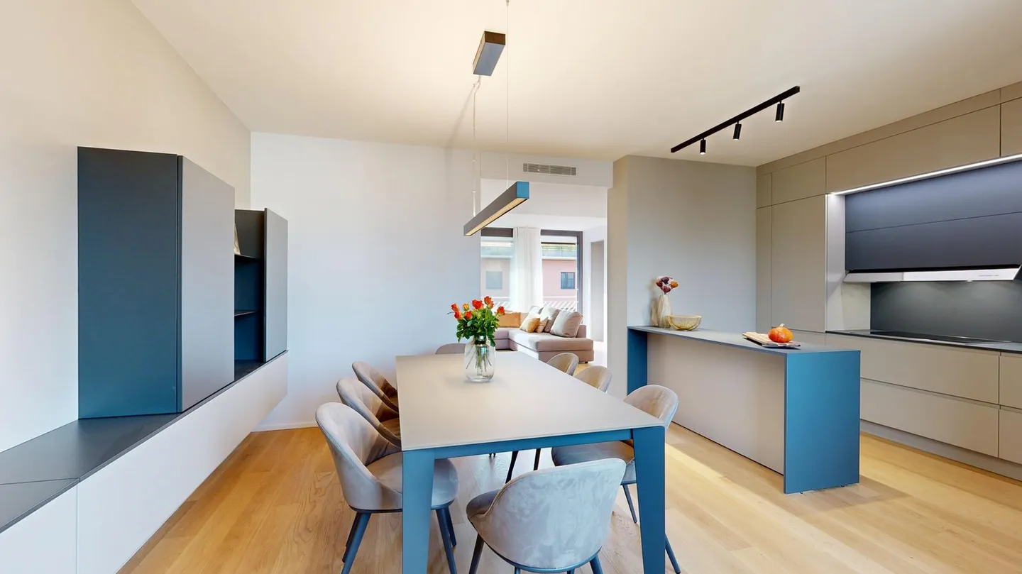 Duplex all'ultimo piano con terrazza vista lago - Foto 3 di 10