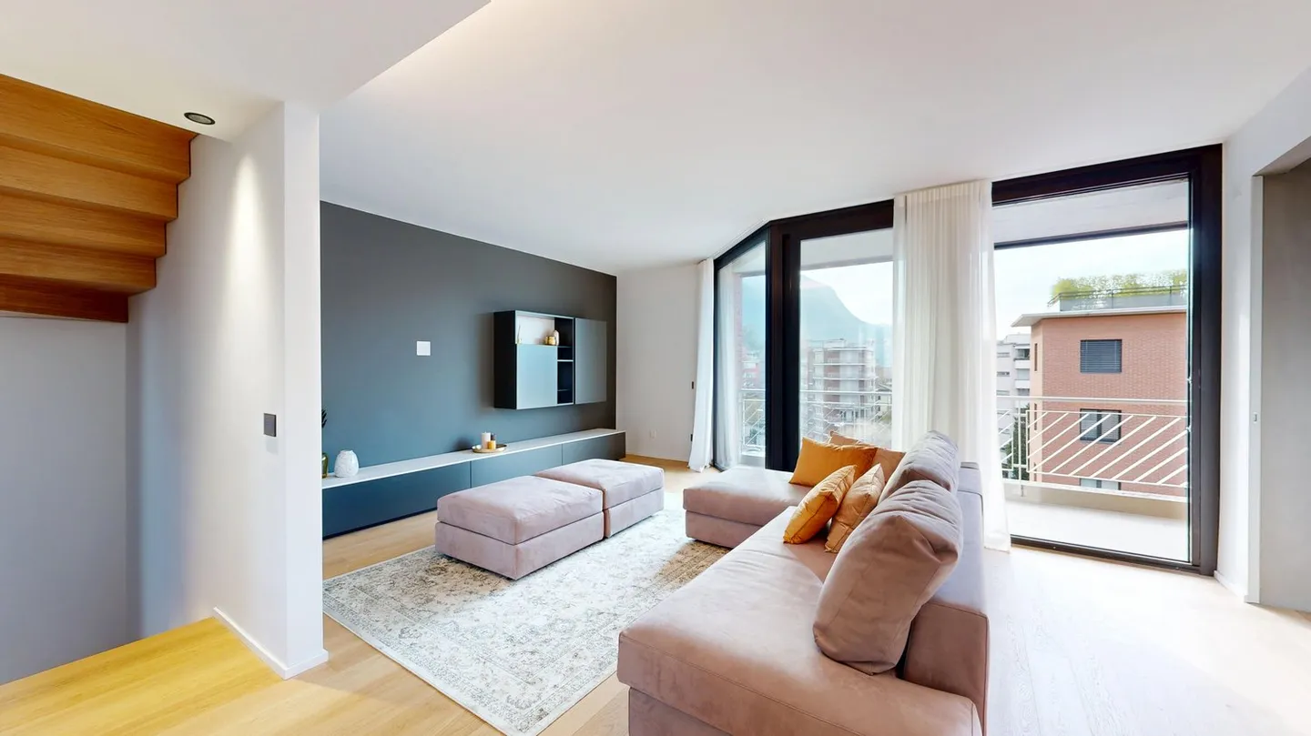 Duplex all'ultimo piano con terrazza vista lago - Foto 10 di 10