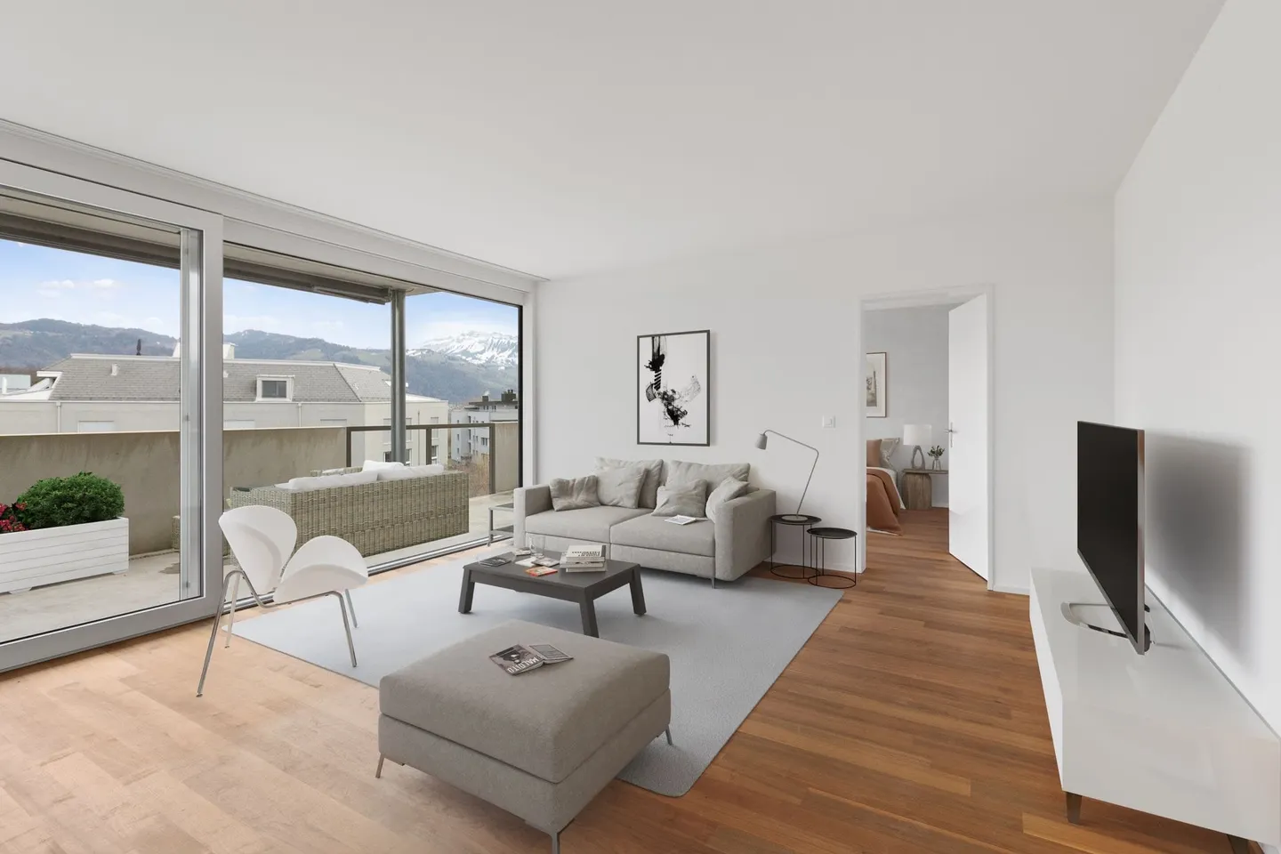 Penthouse moderne avec terrasses - Photo 2 sur 13