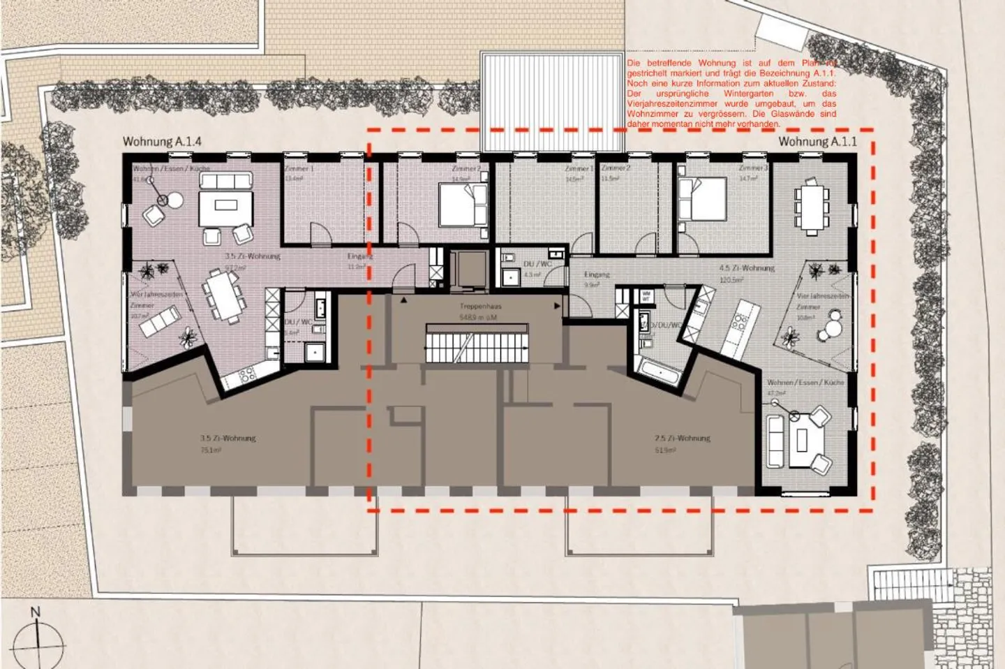 Appartamento 5.5 stanze - Foto 4 di 5