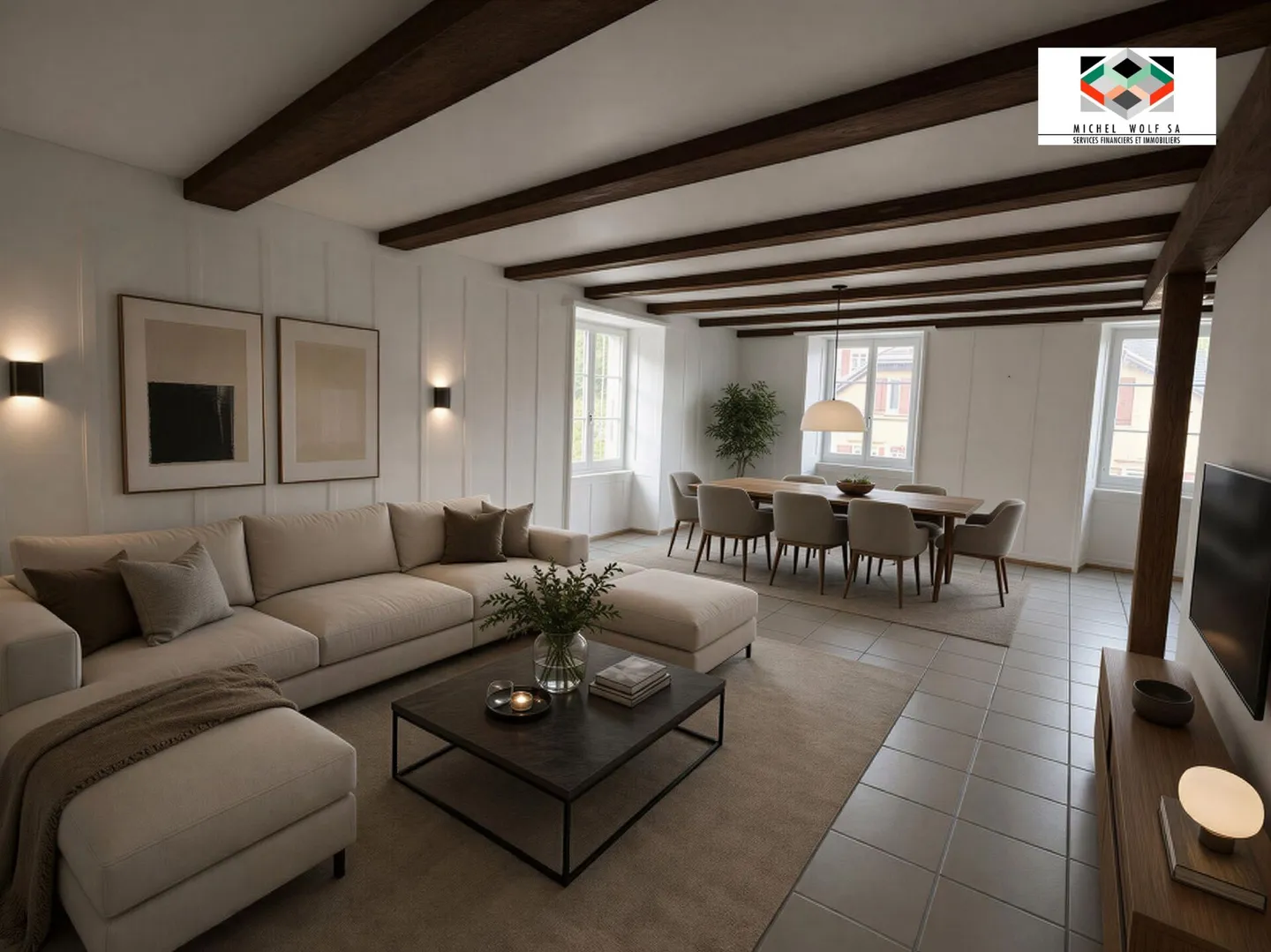 Bellissimo appartamento di 3 locali a Valangin - Foto 1 di 5