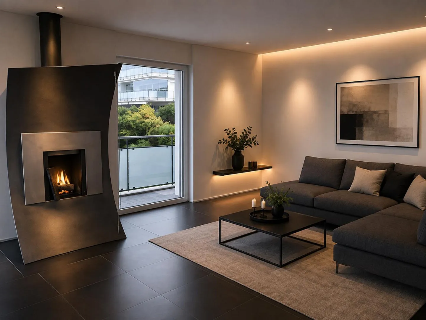 162 m² Attikawohnung mit Rundum-Terrasse, Alpenblick & direktem Liftzu - Photo 6 sur 18