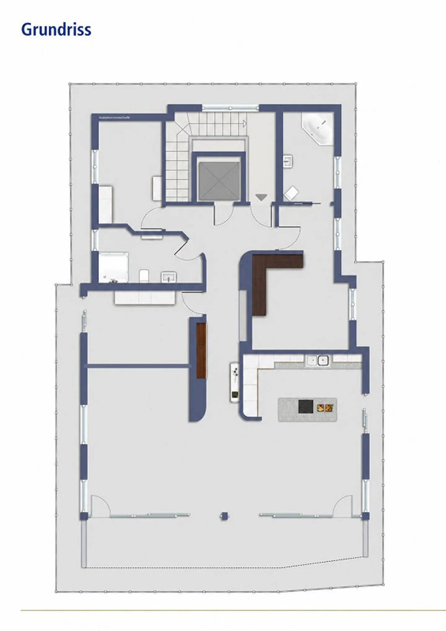 162 m² Attikawohnung mit Rundum-Terrasse, Alpenblick & direktem Liftzu - Photo 18 sur 18