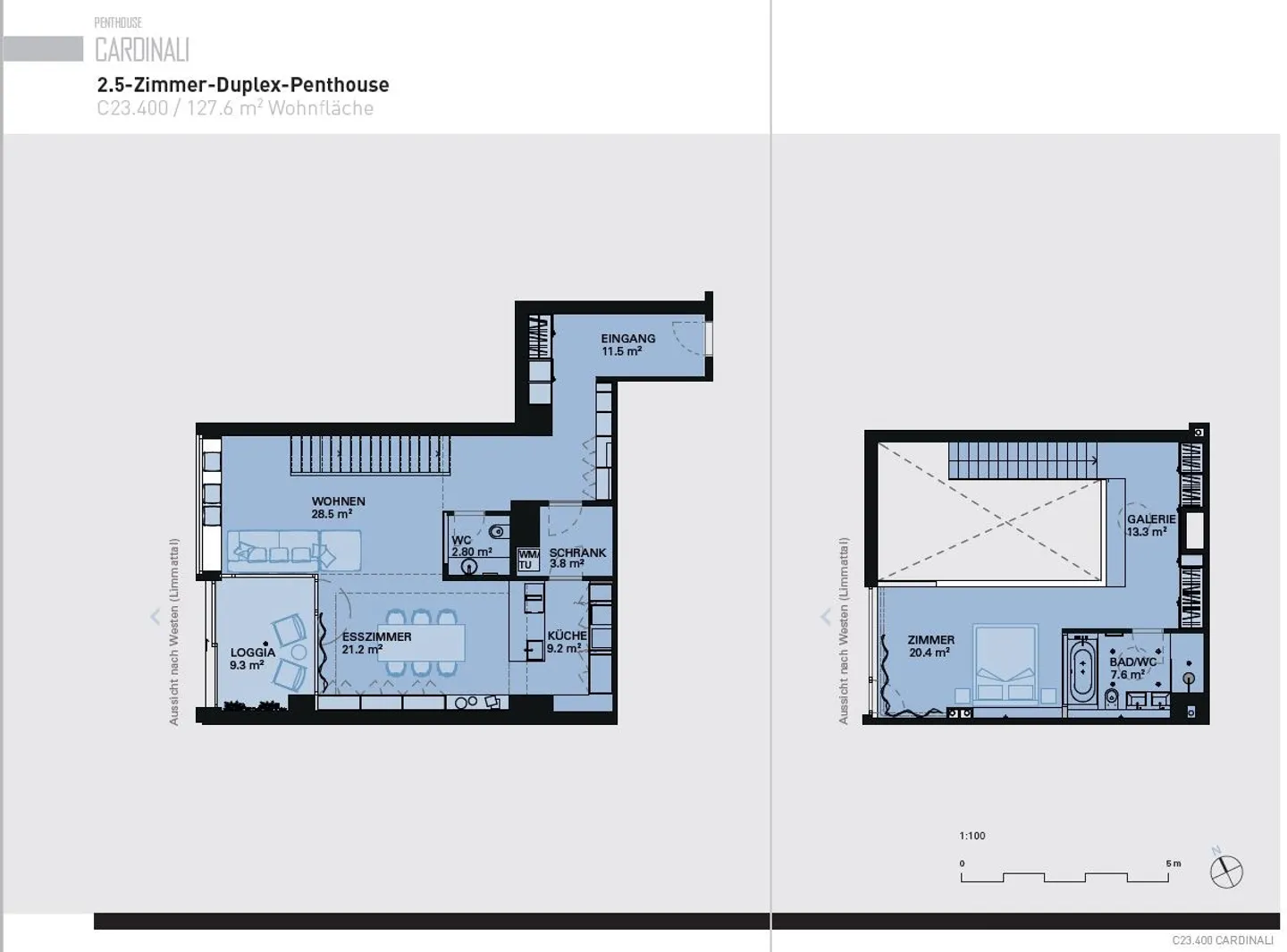 Living it UP! exklusive Penthouse Wohnung im 23. OG - Foto 10 von 10
