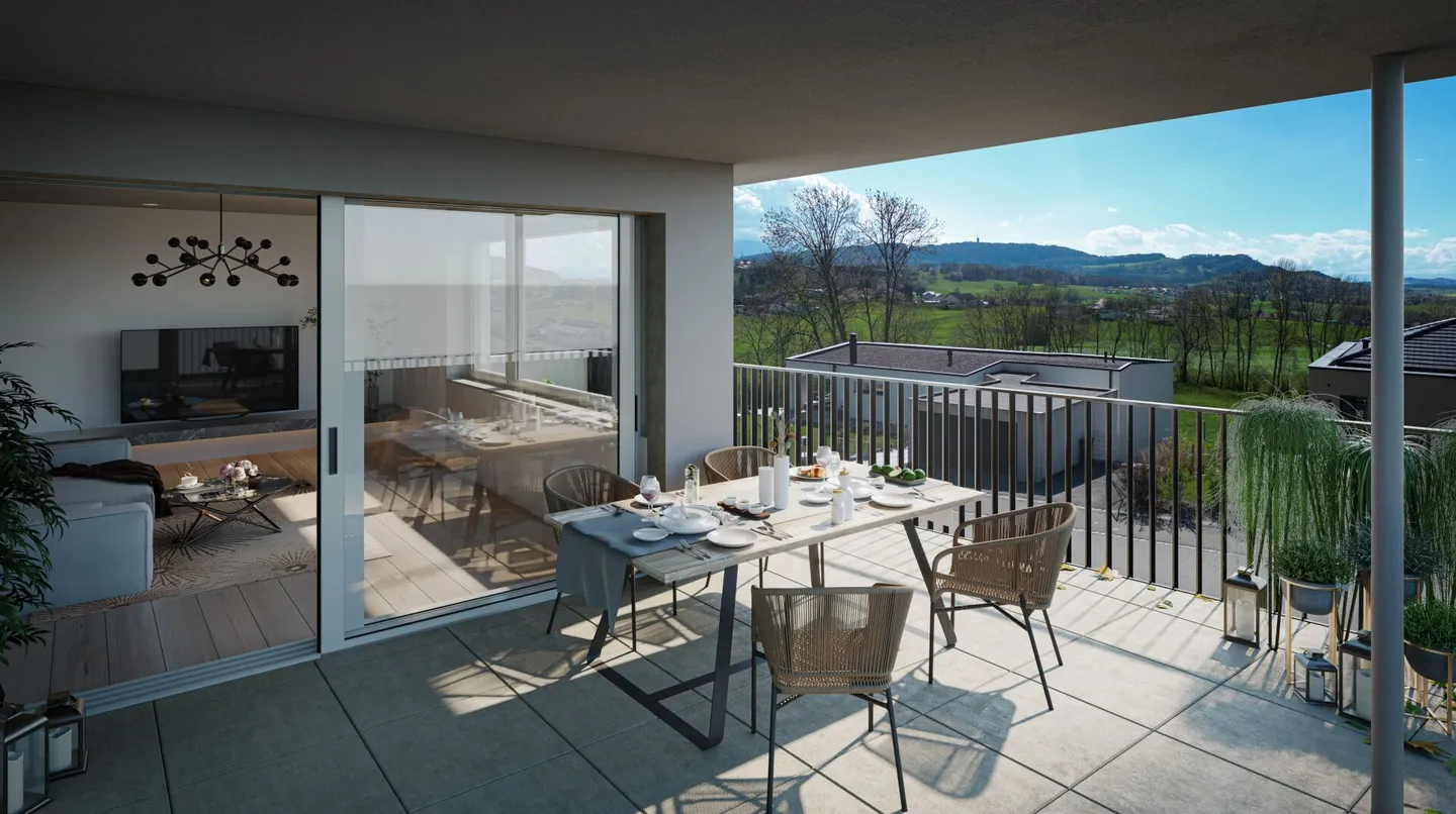 Semi-Detached Villa with 5.5 Rooms in Remaufens - Photo 3 of 6