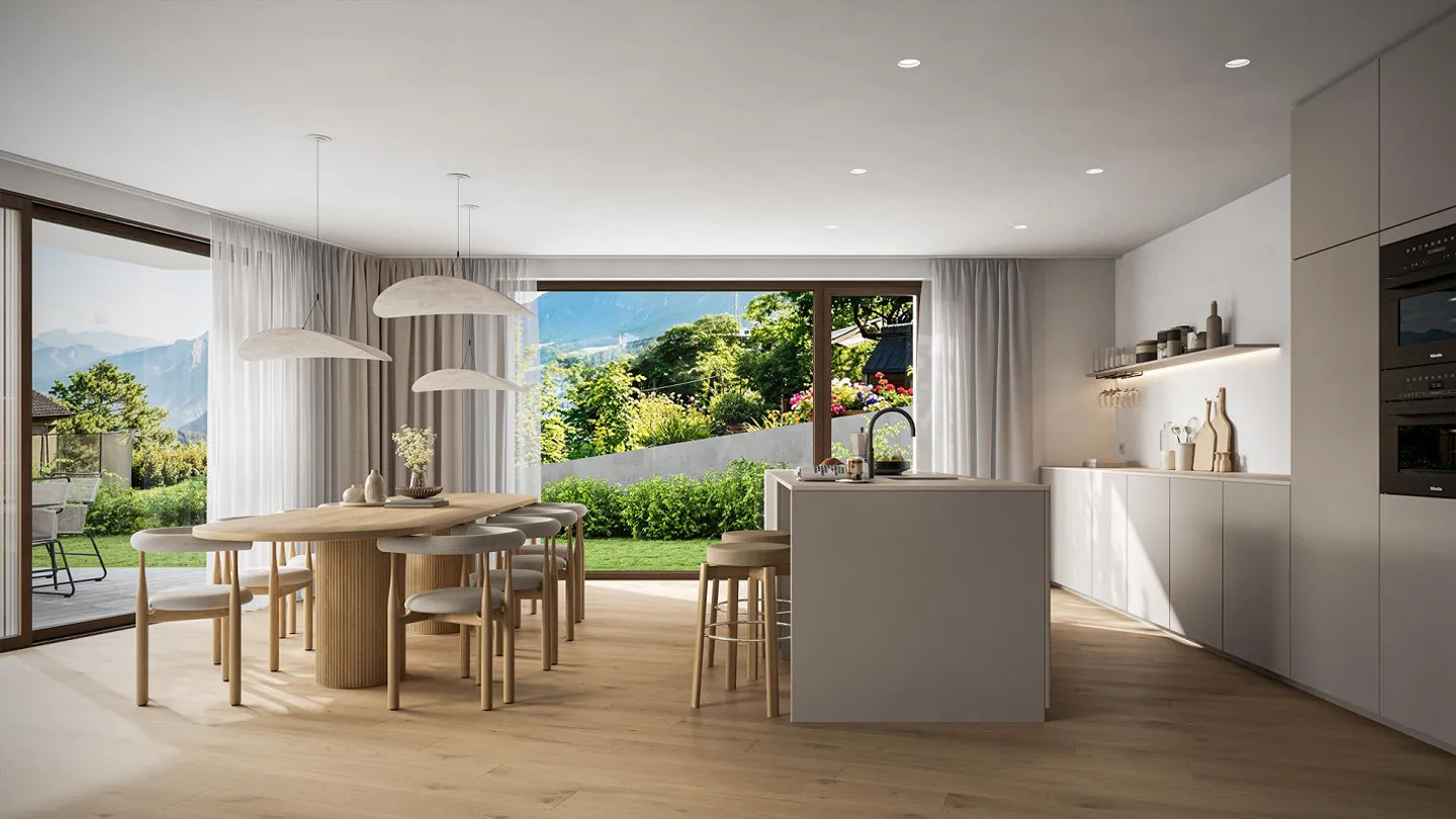 Nouvelle construction : appartement de 4,5 pièces au Sonnenberg avec grand jardin - Photo 2 sur 5