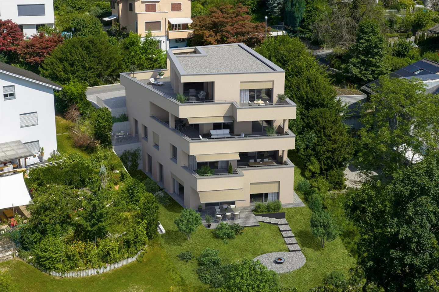 Nouvelle construction : appartement de 4,5 pièces au Sonnenberg avec grand jardin - Photo 5 sur 5