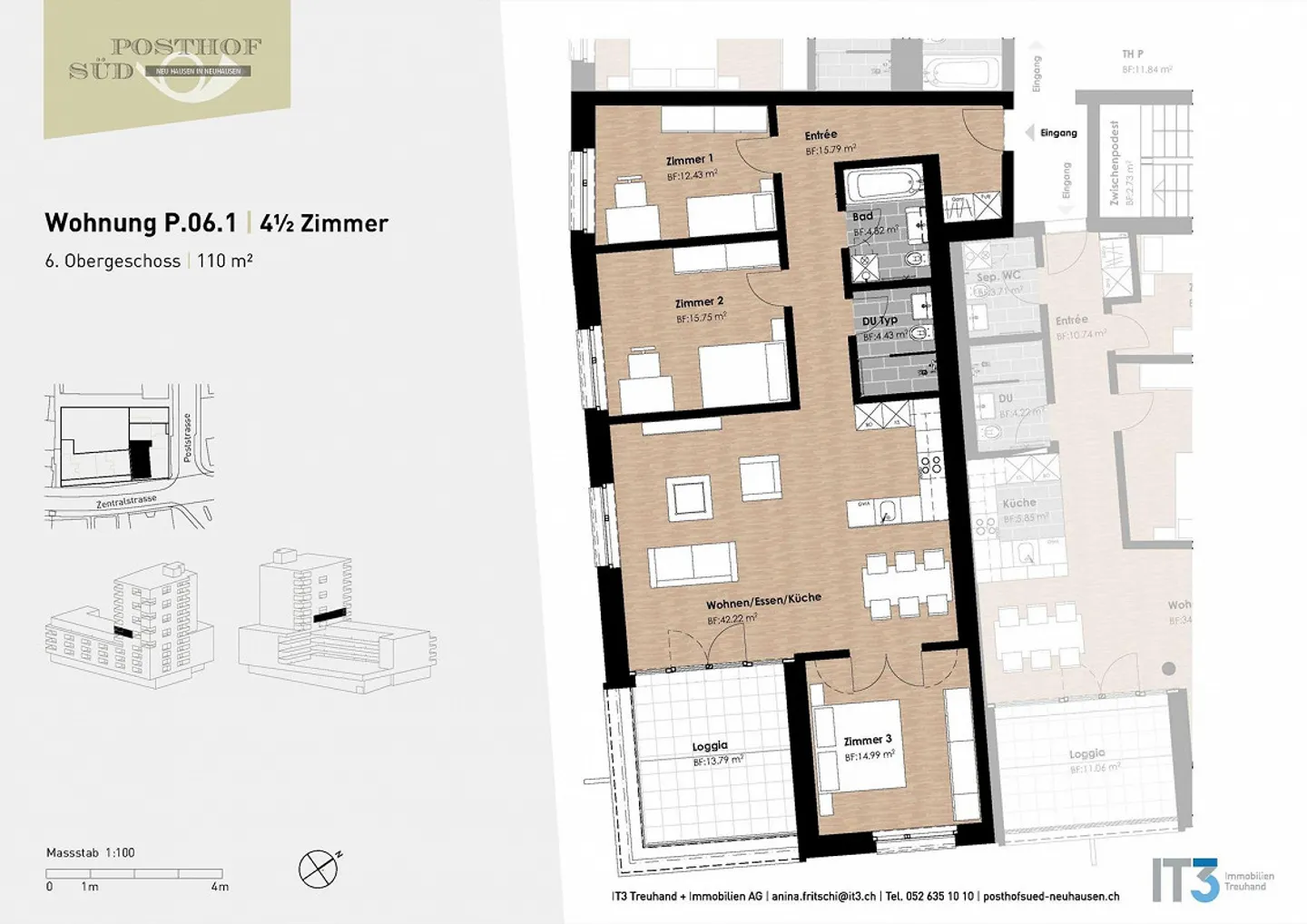 4.5 Zimmerwohnung in Neuhausen am Rheinfall - Foto 10 von 10