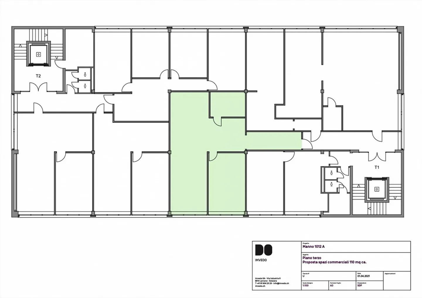 Büros in Manno - 55, 77 oder 110 m² - Foto 5 von 5