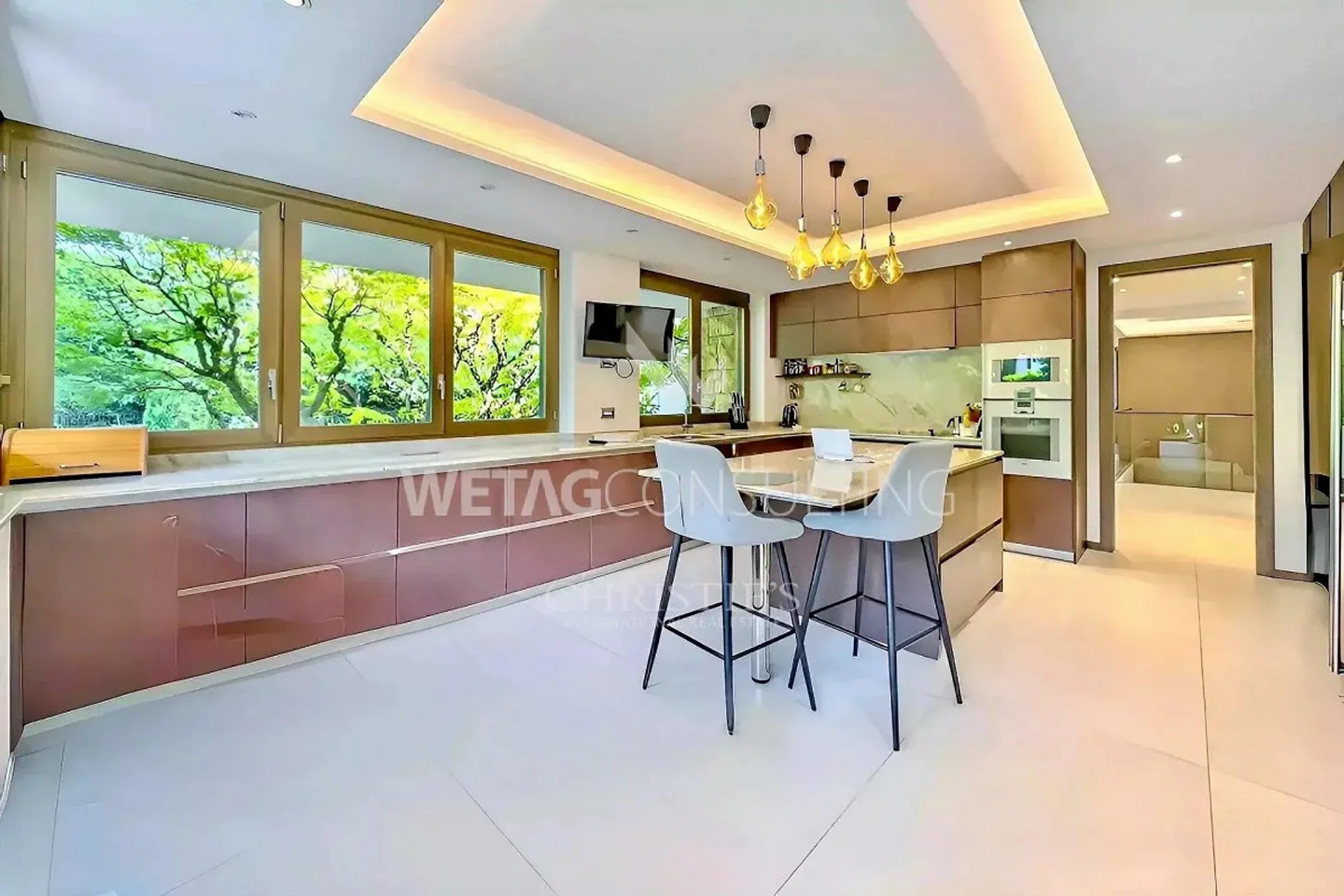 Lugano-Magliaso: magnifica villa con piscina interna, direttamente sul lago di Lugano - Foto 7 di 13