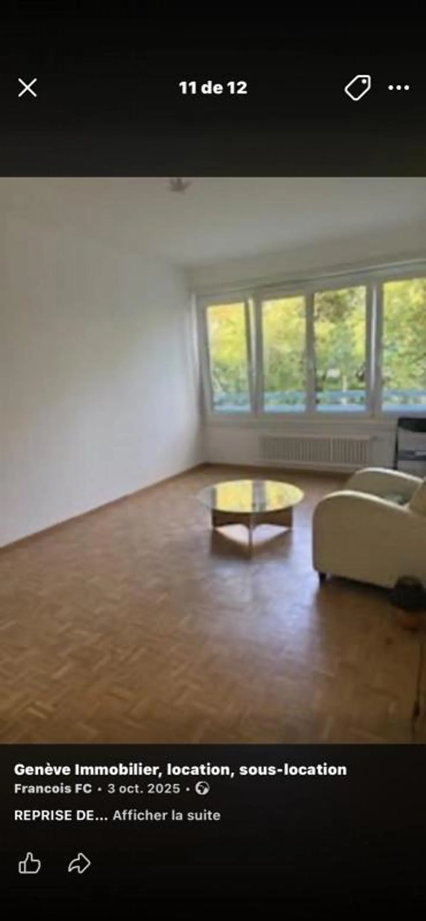 Appartement de deux pièces et demie au 1er étage à Veyrier 1255 - Photo 2 sur 5