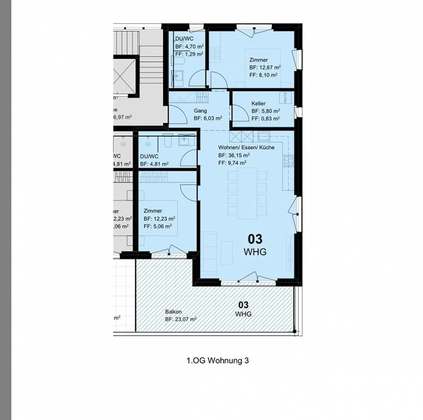 Sonnige 3.5-Zimmerwohnung - Foto 8 von 8