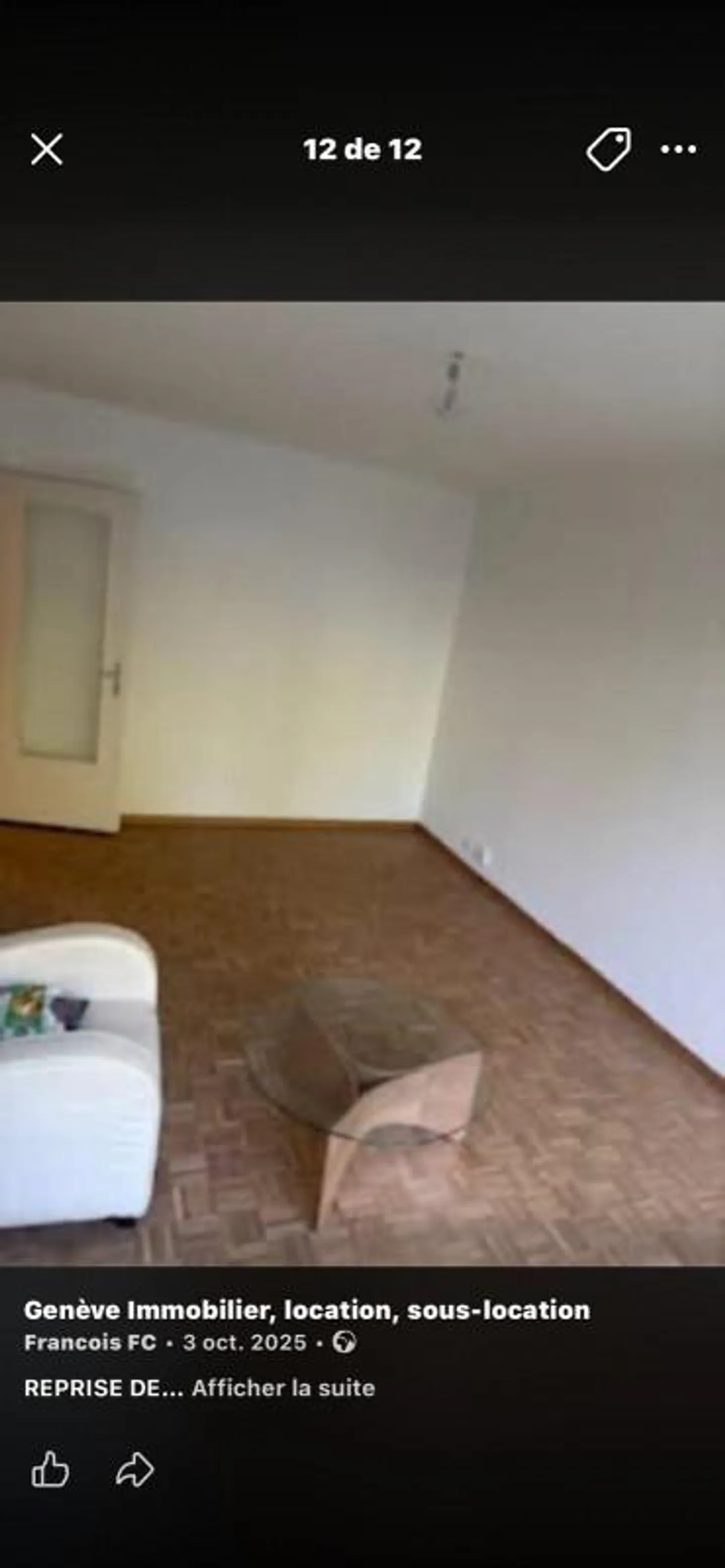 Appartement de deux pièces et demie au 1er étage à Veyrier 1255 - Photo 3 sur 5