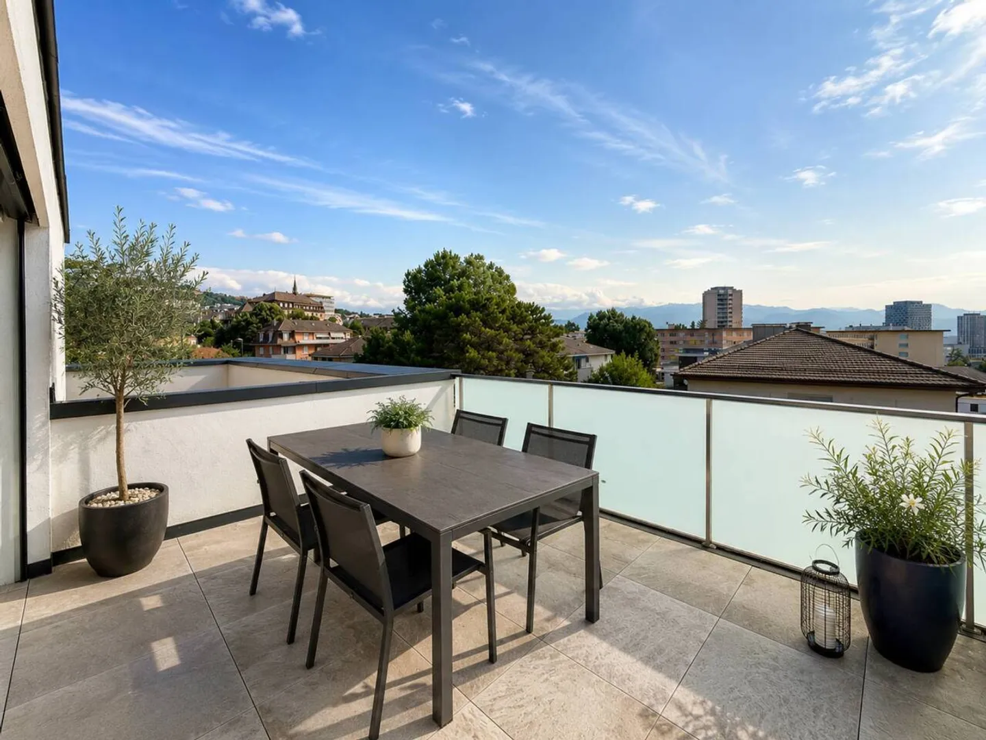 Penthouse de 2020, terrasse de 53 m² avec vue sur le lac Léman - Photo 2 sur 10