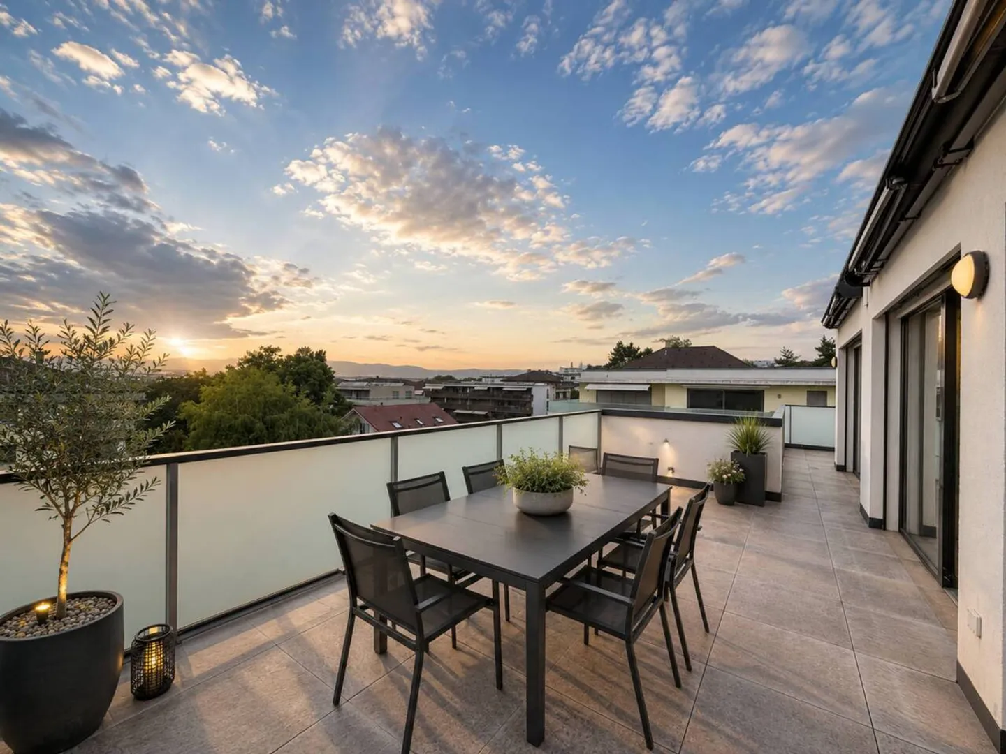 Penthouse de 2020, terrasse de 53 m² avec vue sur le lac Léman - Photo 1 sur 10