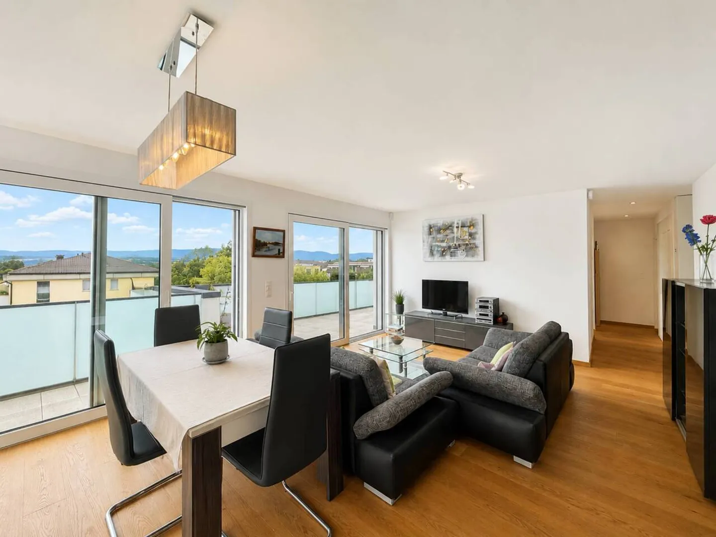 Penthouse de 2020, terrasse de 53 m² avec vue sur le lac Léman - Photo 4 sur 10