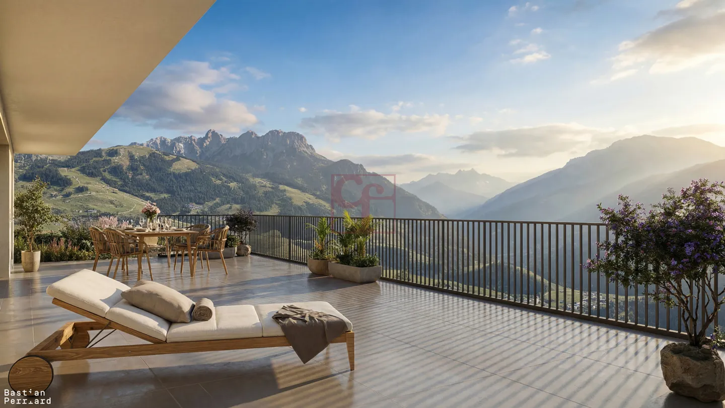 Crésuz – Neue hochwertige Wohnung mit 5,5 Zimmern, Panoramablick - Foto 5 von 5