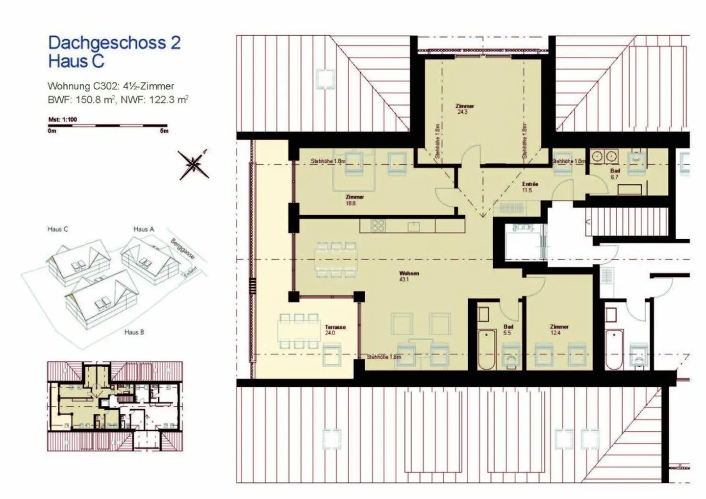 Dachwohnung mit grandiosem Blick - Foto 6 von 6