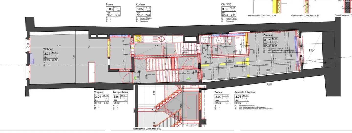 Bijou appositamente ristrutturato di 2 1/2 stanze nel centro storico - Foto 8 di 15