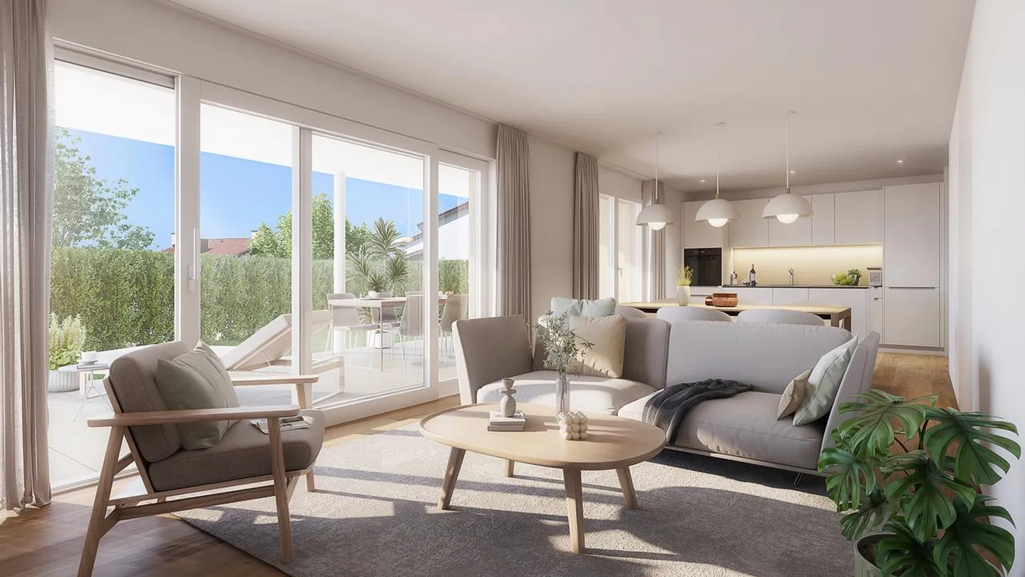 Appartement de 3½ pièces au rez-de-chaussée avec jardin idyllique à Berikon - Photo 5 sur 13