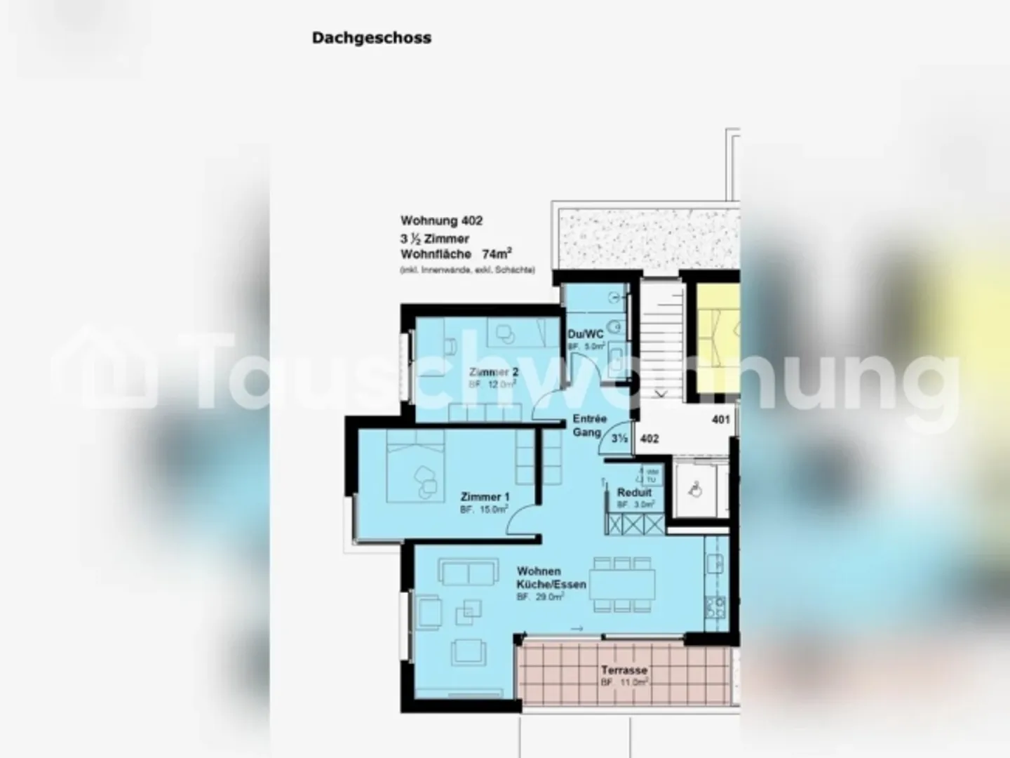 Attique à louer - Photo 9 sur 9