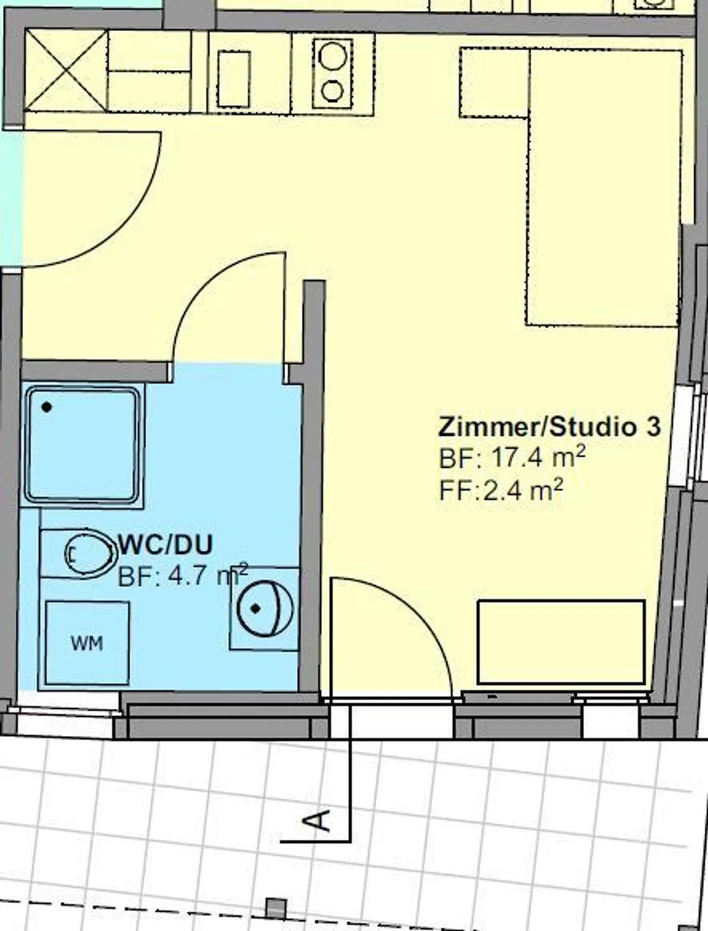 Incantevole appartamento con 1 camera a Glattfelden - Foto 7 di 7